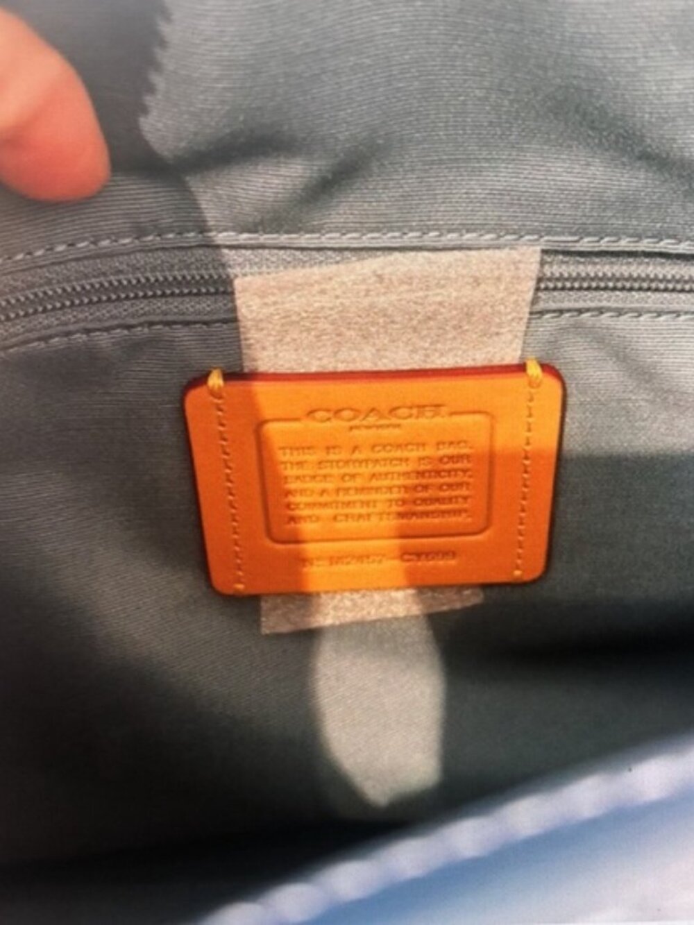 Coach Rowan Satchel Bag In Signature Denim Canvas NWT CY699 - Picture 6 of 6